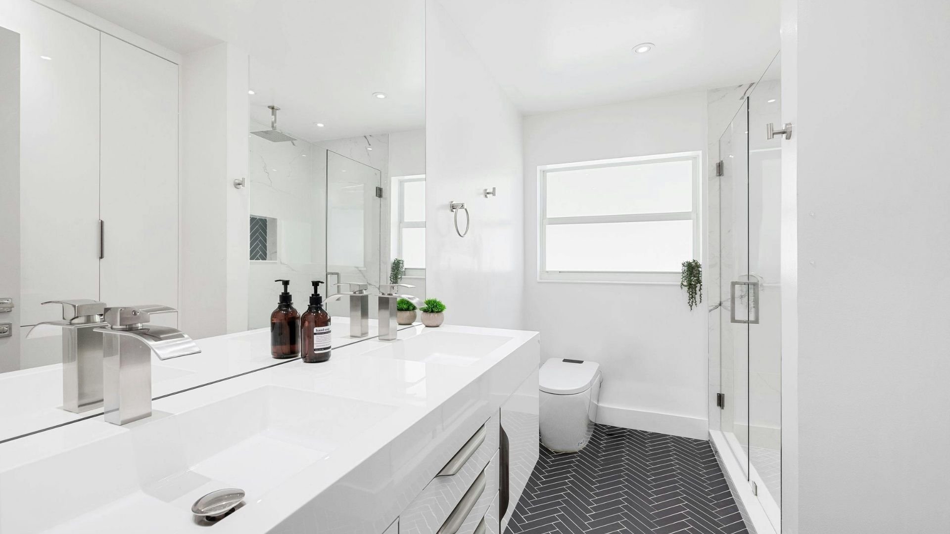 Modern bathroom renovation