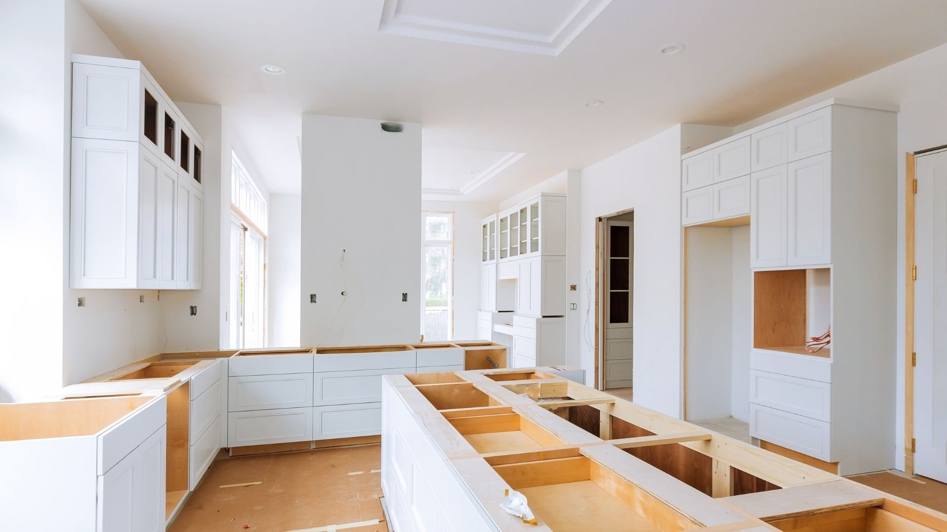 Kitchen remodeling work in progress